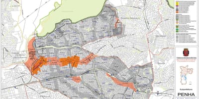 Карта на Penha São Паоло - Окупацијата на почвата