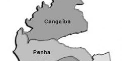 Карта на Penha под-префектурата