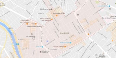 Карта на Pinheiros São Паоло