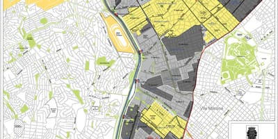 Карта на Pinheiros São Паоло - Окупацијата на почвата