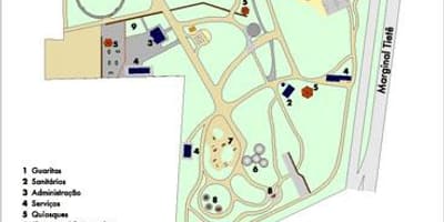 Карта на Piqueri São Паоло Парк