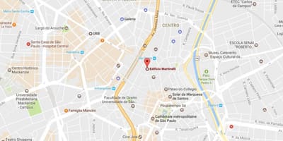 Карта на Prédio Мартинели