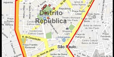 Карта на República São Паоло