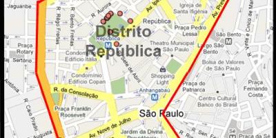 Карта на República São Паоло