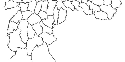 Карта на São Мигел Paulista област