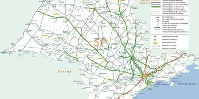Карта на São Паоло автопати