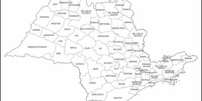 Карта на São Паоло богородица - микро-региони