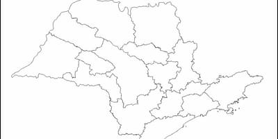 Карта на São Паоло богородица - региони