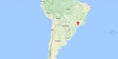 Карта на São Паоло во Јужна Америка