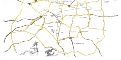Карта на São Паоло изразат ленти