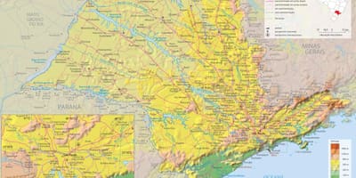 Карта на São Паоло транспорт
