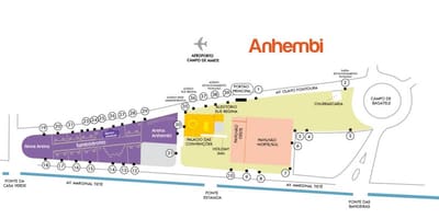 Карта на São Паоло Anhembi