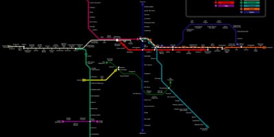 Карта на São Паоло CPTM метро