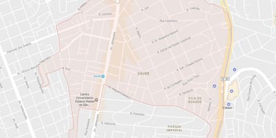 Карта на Saúde São Паоло