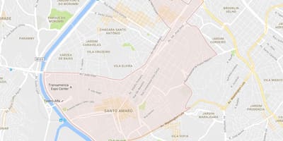 Карта на Santo Amaro São Паоло