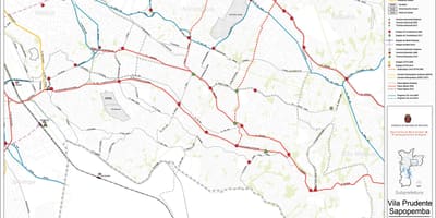 Карта на Sapopembra São Паоло - Јавни превезува