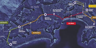 Карта на Sistema Integrado Metropolitano - SIM