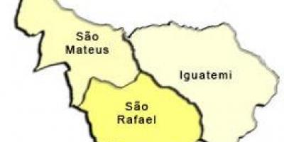 Карта на São Mateus под-префектурата