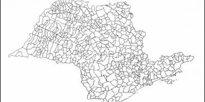 Карта на São Паоло богородица - општините