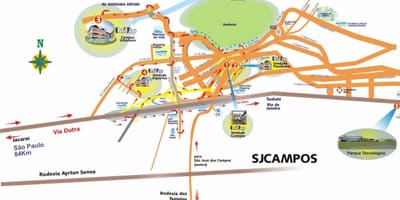 Карта на UNIVAP São Паоло