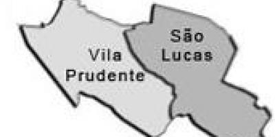 Мапа на Вила Prudente под-префектурата