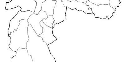 Карта на зона Noroeste São Паоло