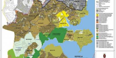 Карта на М'Boi Mirim São Паоло - Окупацијата на почвата