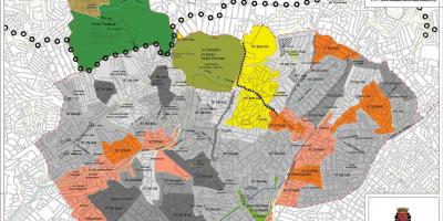 Карта на Сантана São Паоло - Окупацијата на почвата